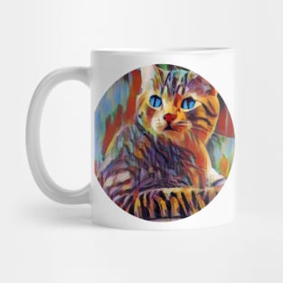 Bright-Eyed floppy cat Mug